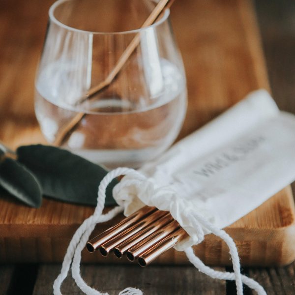Steel cocktail straws