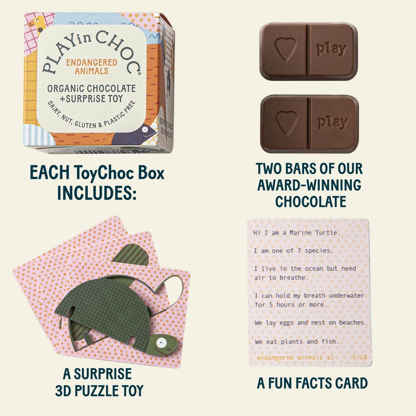 Toy Chocolate Box – Endangered Animals - Image 2