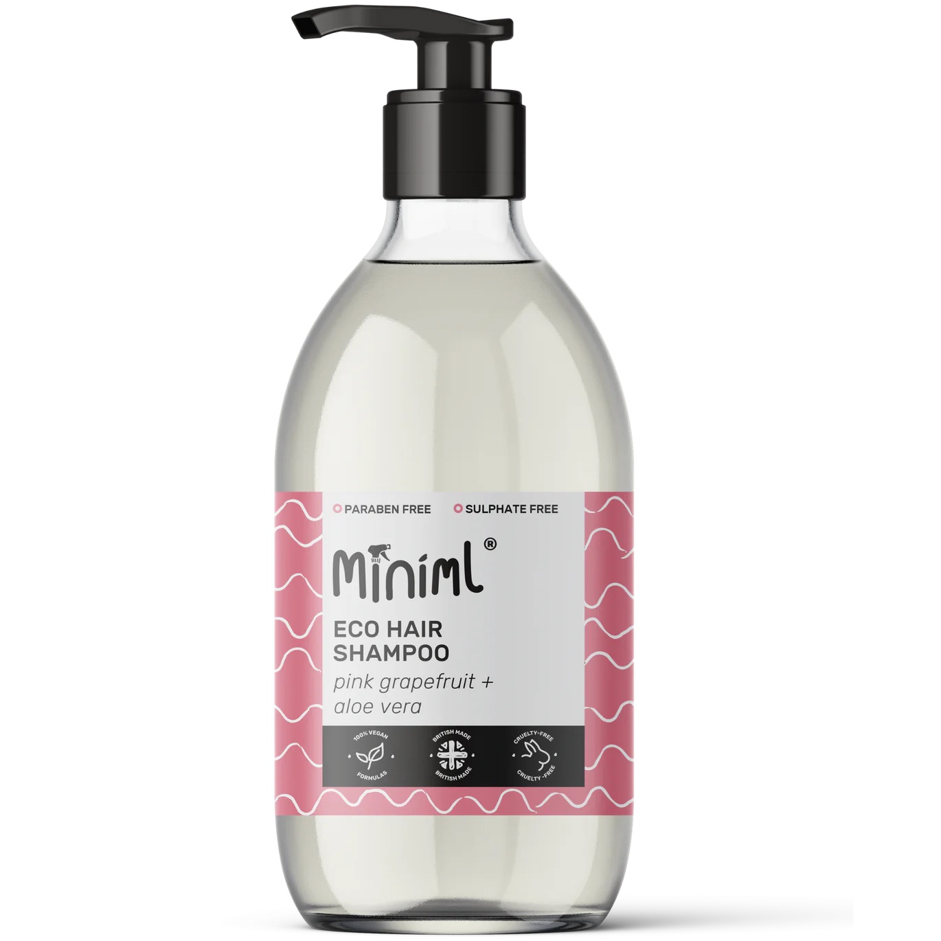 Pre filled hair Shampoo Pink Grapefruit and Aloe Vera - Miniml