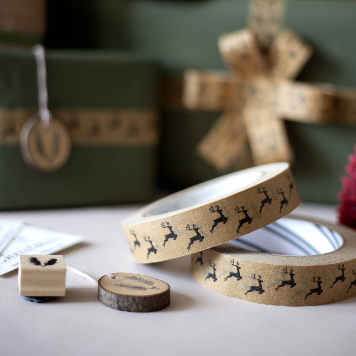 Christmas paper tape