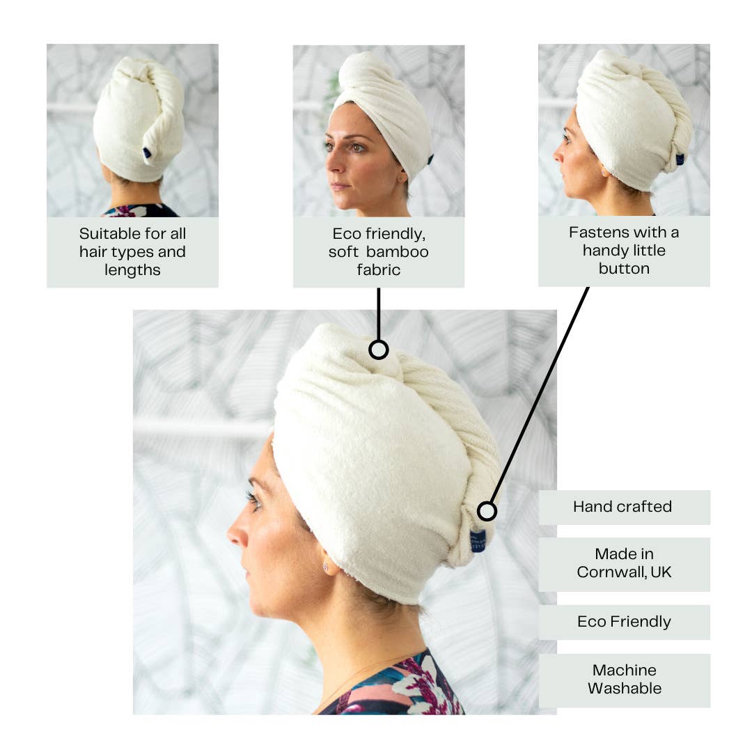 Super Soft Bamboo Hair Wrap Towel - Image 3